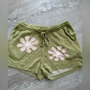 Cutie 70s Boho Vibe Cozy Knit Bed Shorts Size Small